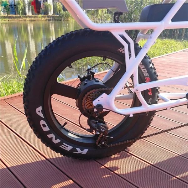 Brushless Motor Electric Off Road Bike , Electric Fat Tire Mountain Bike Max Speed < 30km/H