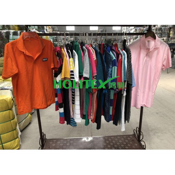 Holitex Mens Second Hand Clothing Colorful Used Mens T Shirts Short Sleeves