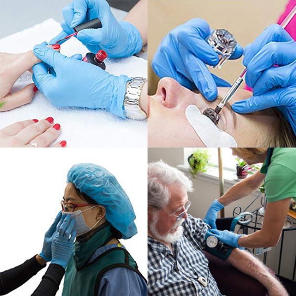 4g Disposable Examination Gloves , 0.1mm Medical Examination Nitrile Gloves