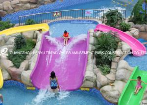 China Fiberglass kids residential pool slide for water play / children water slides on sale