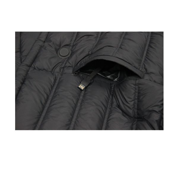 Winter Coat Electric USB Powered Heated Jacket 6 graphene elements With Zipper