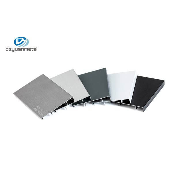 Black Anodised Aluminium Skirting T6 Temper Water Resistant For Kitchen Cabinet Treament Brushed