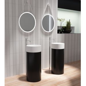 Cheap Round Freestanding Pedestal Basin Matt Or Glossy Surface Finished wholesale