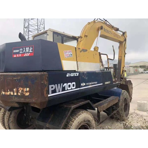 Direct Injection Engine PC120-5 12T Used Wheel Excavator