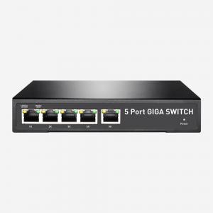 China 54VDC 5 Port PoE Gigabit Switch 10 100 1000M 4 Ports Support IEEE802.3at IEEE802.3af on sale