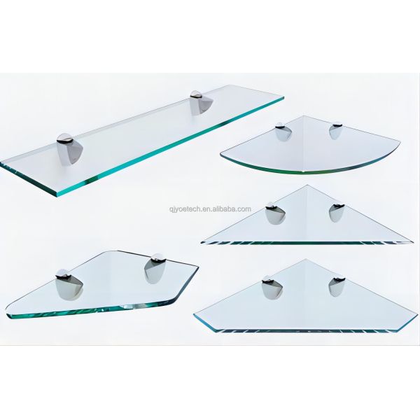 High Strengthened Clear Tempered Glass Magic Corner Wall Mounted for Interior Bathroom Shower Decoration