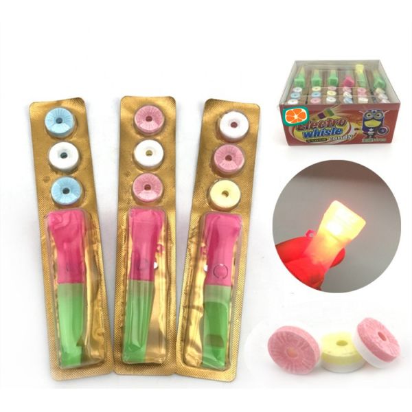 Lighting Novelty Candy Toys With Whistle For Children Abundant Nutrition/Good price