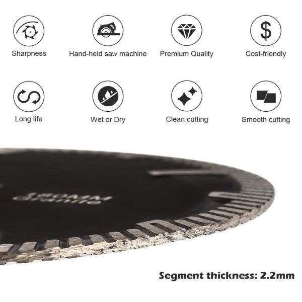 Diamond Turbo Saw Blade for Granite Marble Cold Press Cutting