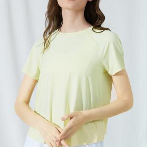 China Solid Color Blank T Shirts Breathable Jogging Top Loose Top Short Sleeve on sale