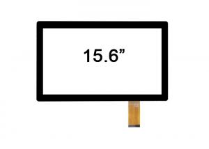 Cheap Capacitive 15.6 Inch Anti Glare Touch Screen Glass Monitor 10 Point For Computer wholesale
