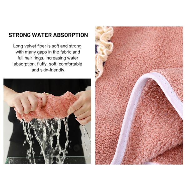 Square Magic Super Absorbent Microfiber Hair Towel Wrap for Women Quick Dry Turban Wraps Hair Drying Towel