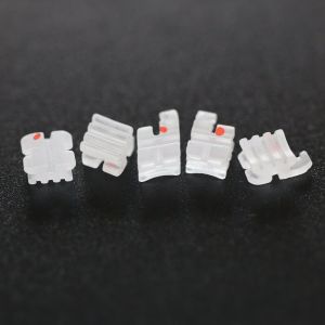 Cheap Dental Ceramic Orthodontic Brackets , Poly Crystalline Roth 022 Bracket wholesale