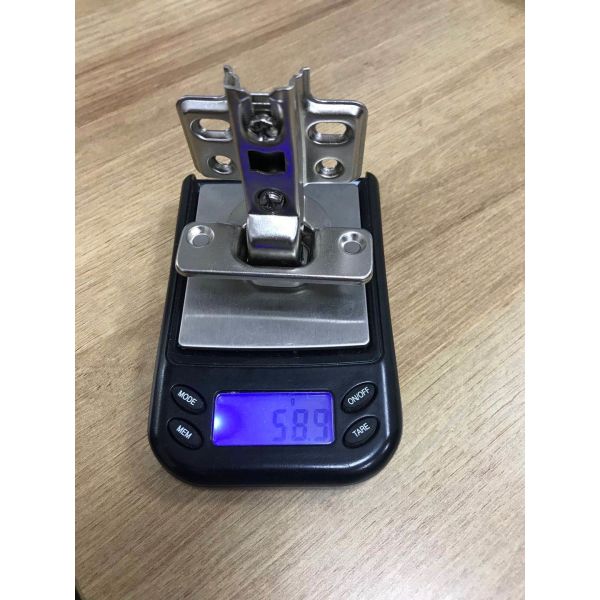 Two Hole Stainless Steel 201 Overlay Cabinet Hinges 11.5mm Depth