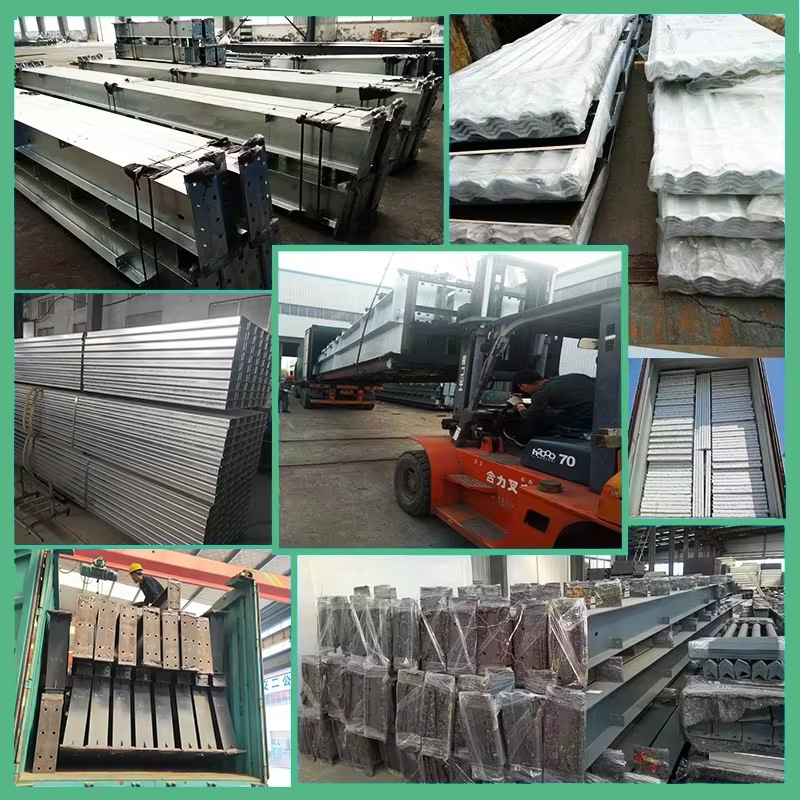 Prefabricated Steel Structures Building Hurricane Proof Large Span Steel Structure Workshop