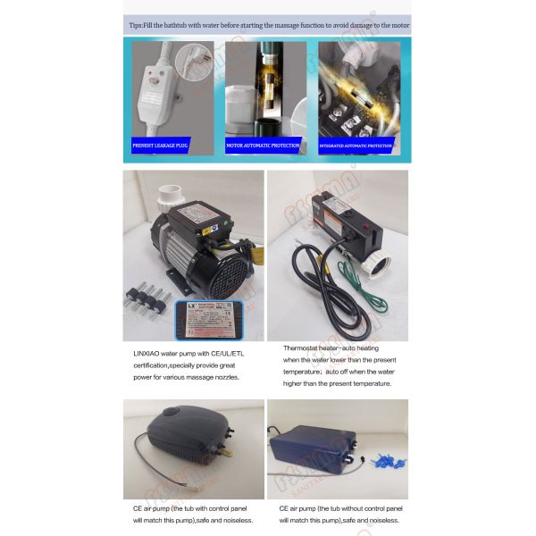 Baby Shop / Hospital Baby Spa Bathtub Freestanding 1100x850x900mm With Ozone