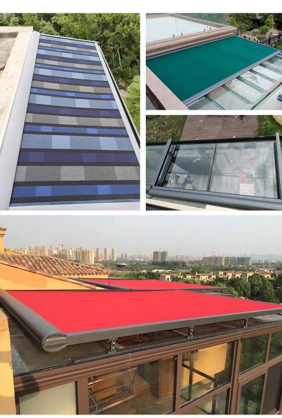 Heavy Duty Retractable Roof Awning Remote Motor Sunshade Waterproof Retractable Pergola Awnings
