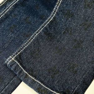 Printed Cotton 10oz Denim Fabric Textile For Summer Wearing