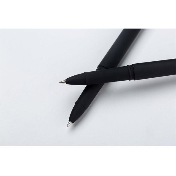 Black Matte Plastic Carbon Based Ink Gel Pen 0.5mm For Office Hotel Bank