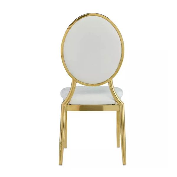 Leisure Furniture Iron Plated Gilded Chairs Customized Color anticorrosion