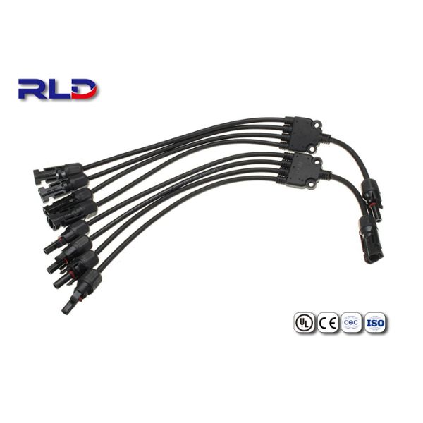 Waterproof 40A Ip68 2 Pin Connector PV Plastic DC Cable Plug