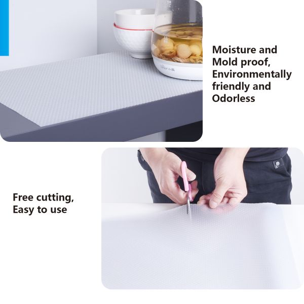 Countertop and Fridge Shelf Liner Grey Diamond Pattern with 220gsm-650gsm Gram Weight