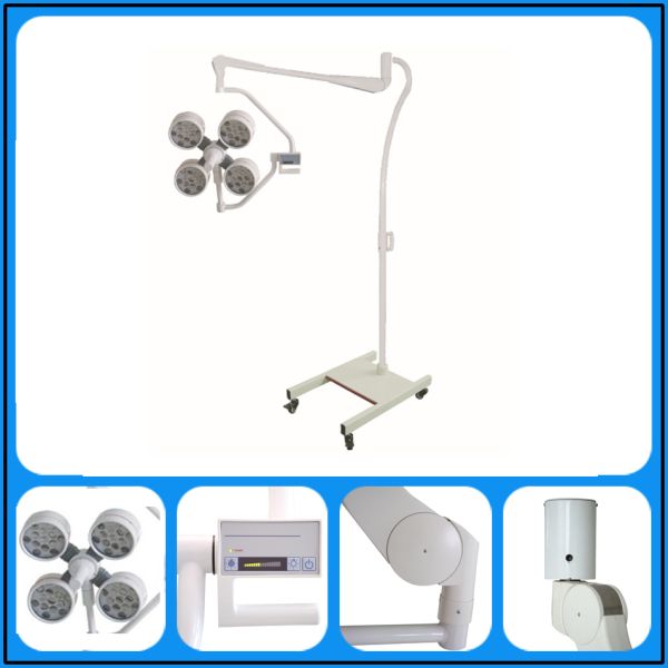 Vintage Surgical Medical LED Light With Wheels , Clinic Portable Exam Light Energy Saving