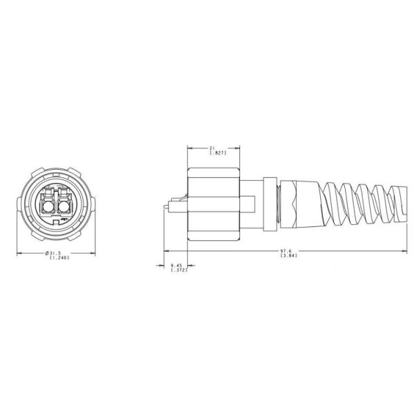 IP67 ODVA - LC UPC Fiber Optic Cable Assembly Connector