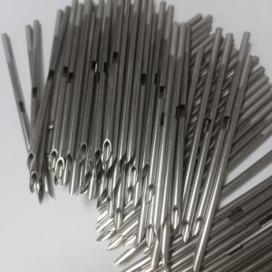 304 Stainless Steel Slotting Puncture Needle Sandblasting Scale Large Diameter