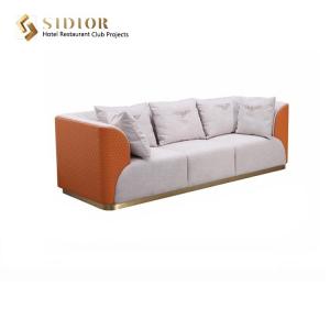 China Modern Three Seater Fabric Sofa European Style Sectional Sofas 235cm on sale