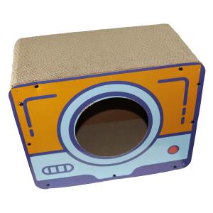 Cheap Cute Cat Scratcher Toy Cardboard Box Scratching Playing Relaxing 44x22x34CM wholesale