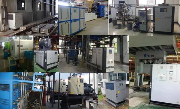 Air cooled screw chiller for industrial process cooling from China