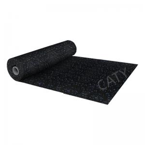 Cheap Nontoxic Commercial Fitness Center Flooring black Anti Skid for Weight Room wholesale