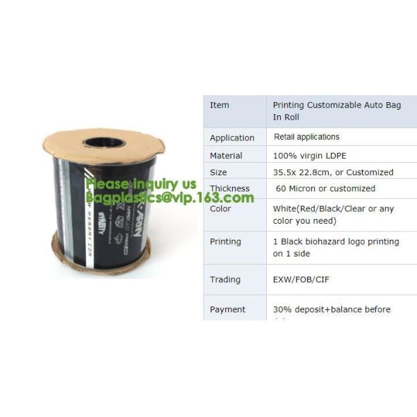 Pre-made automatic pouching machine for wicket bags,Bags On Roll - Pre-Open Bags On Roll - Custom Sized Bags On Roll