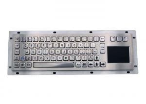 China 40counts/Mm Sus304 Industrial Metal Keyboard IP65 Brushed Stainless Steel Keyboard on sale