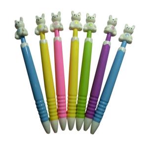 Cheap cartoon design advertsiing plastic pen,cartoon gift promotional ballpoint pen wholesale