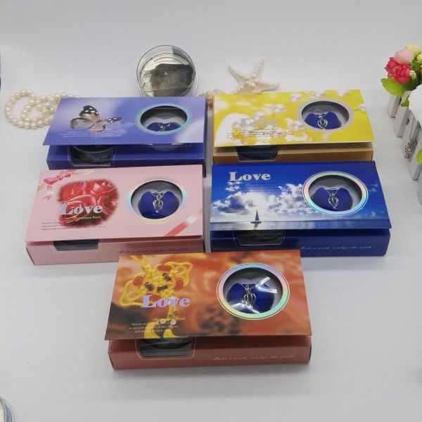 Pearl Necklace Kit Nature Love Pearl in the Canned Oyster Necklaces Gift Set ,Perfect Gift for Hholidays and Weddings