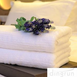 China White Color Luxury Pure Cotton Bath Towels Home / Hotel Use Soft Touch Azo Free on sale