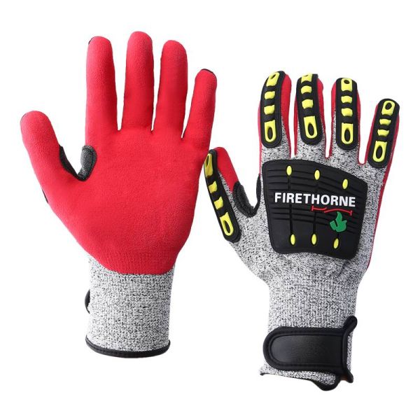 Cut Level 5 TPR Cut Resistant Gloves High Impact Protective Gloves Elastic Cuff
