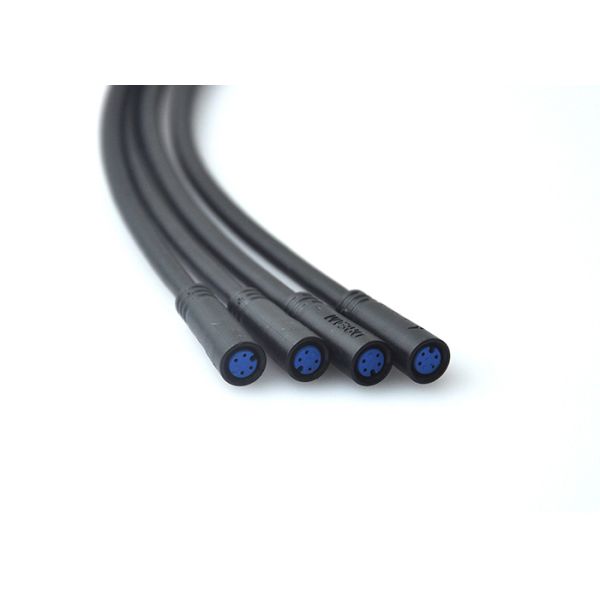 2 Pin 4 Pin 6 Pin Waterproof Cable Connector Male Female Ebike Connector