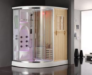 China Wet Steam Bathroom Shower Enclosure Sauna Ozone Disinfection on sale