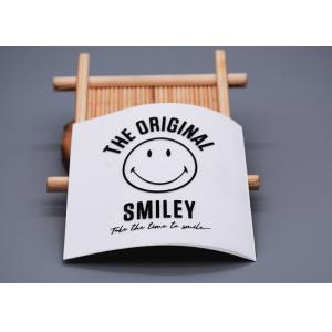 Cheap White Twill Custom Woven Label Printed Silicone Logo For Clothing wholesale