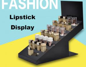 Cheap High End Retail Cosmetic Display Cases Lipstick Display Stand Eco Friendly Material wholesale