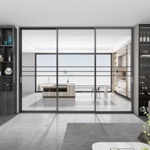 Cheap Black Aluminum Sliding Glass Door wholesale