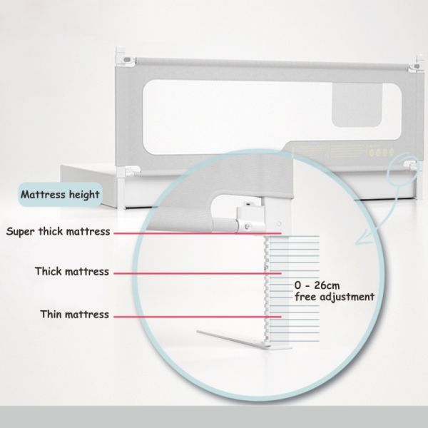 Durable Kindergarten Baby Bed Rail Bumper Practical Oxford Fabric