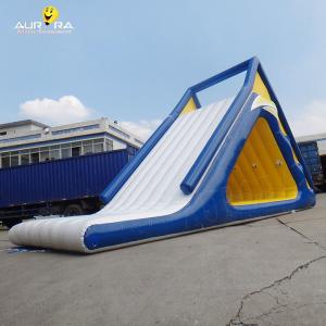 Cheap Outdoor Party Inflatable Water Toys Floating Water Slide Climbing Wall Tower For Sea wholesale
