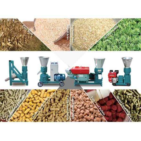 4kw Sawdust Wood Pellets Machine Alloy Metal 120kg/ H Straw Pellet Making Machine