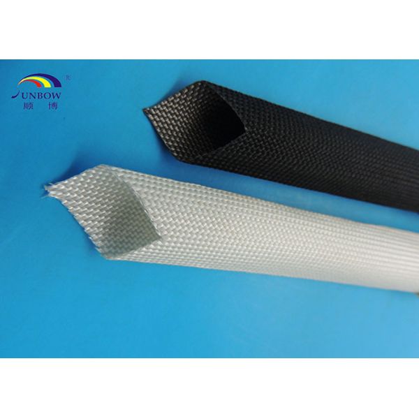 Uncoated Braided Fiberglass Sleeving for Carbon Brush , Soft and Eco-friendly