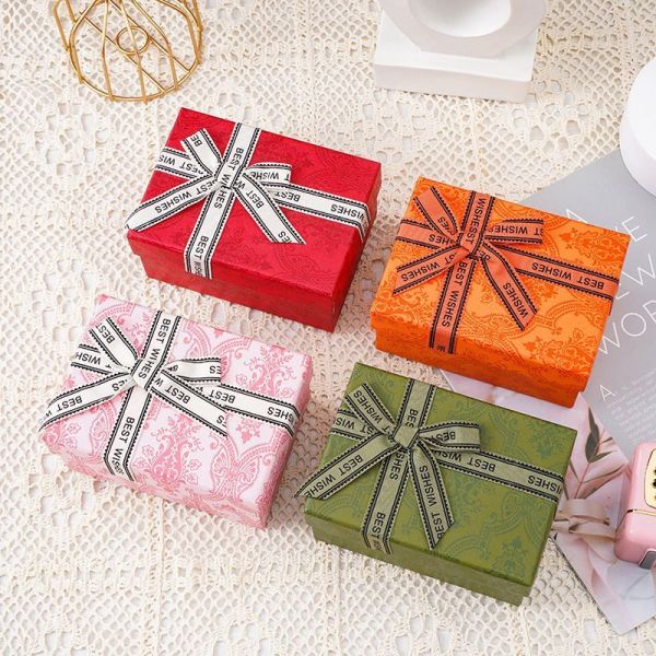 Customized Cardboard Paper Packaging Gift Jewelry Box with Foam Insert and 100% Recycled Material Paper