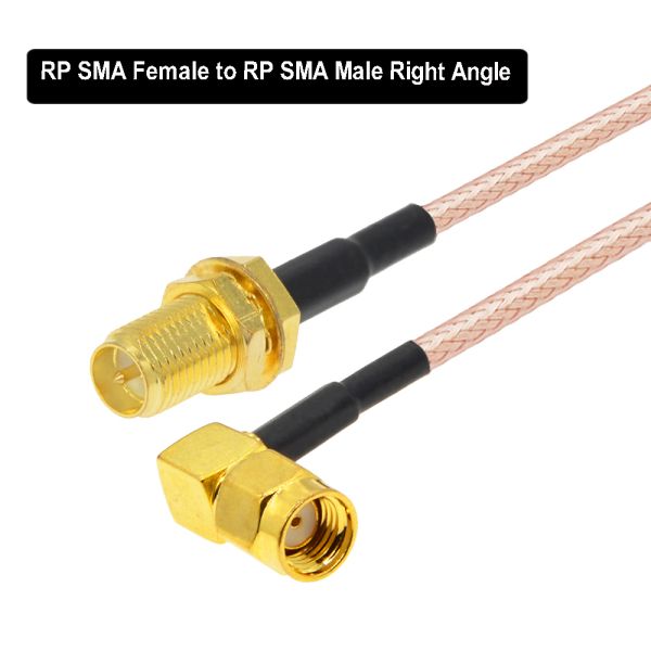 Right Angle SMA Male TO Female Cable RF Antenna Extension RG316 Coaxial Cable