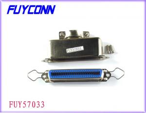 Cheap 36 Pin Female Centronic Solder Connector with 180°Matel Hood Certified UL wholesale